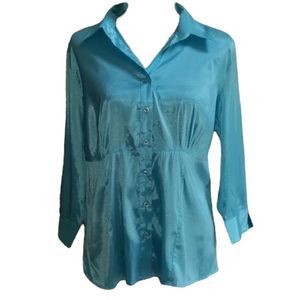 Women’s Blue Cato  Blouse Large